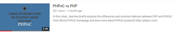 PHPoC vs PHP