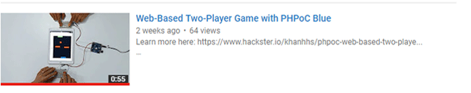 web-based two-player game with phpoc blue