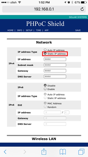 Static IP